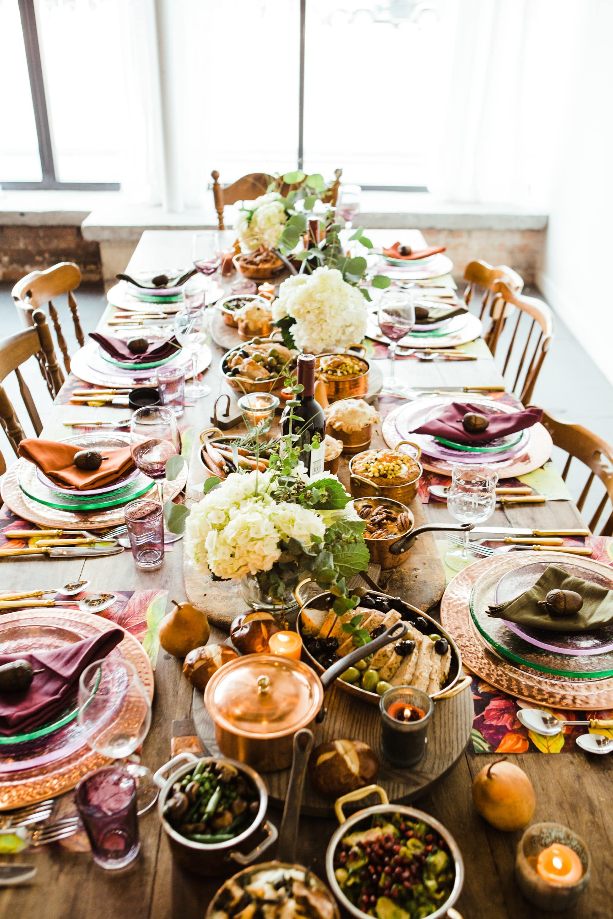 A table of food ready for a big event.