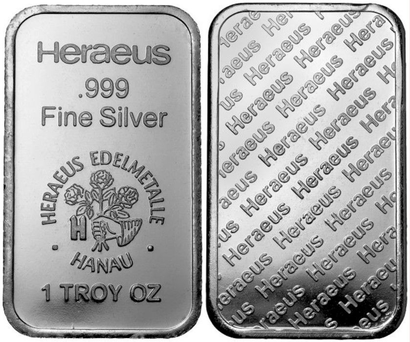 JM Bullion, Silver Bar - Heraeus