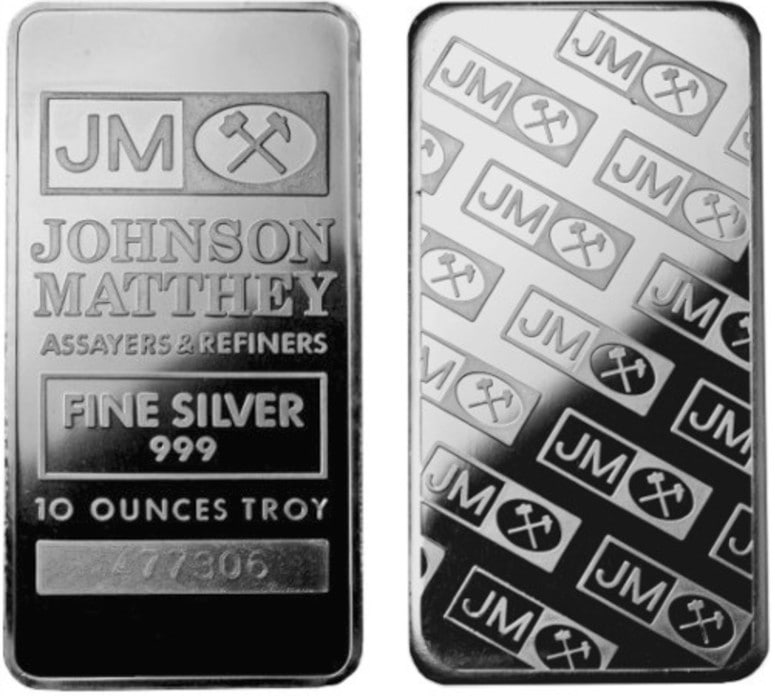 JM Bullion, Silver Bar - Johnson Matthey