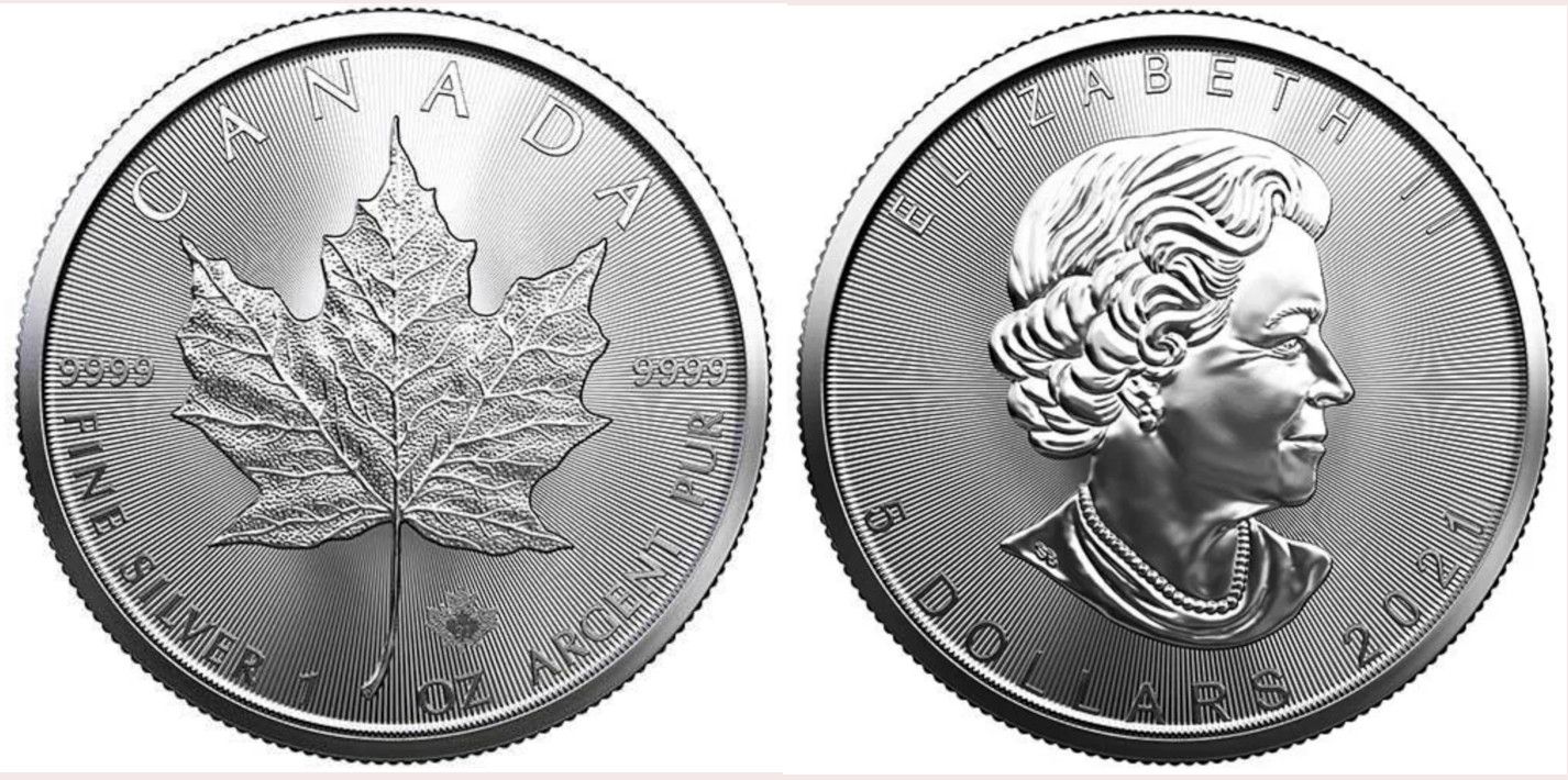 JM Bullion, Silver Coin - Canadian Maple Leaf, 1 ounce
