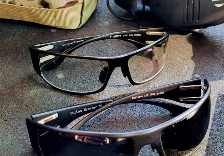 Outlaw Eyewear's Safety Prescription Transition Glasses and Sunglasses